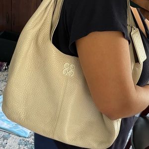 Coach
Julia Shoulder Purse Ivory Leather Hobo Bag